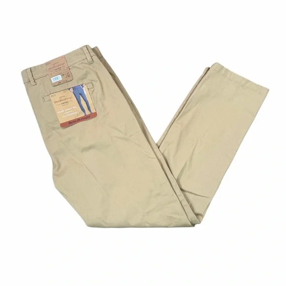 Weatherproof Men's 36 x 32 Khaki Chinos Slim Fit Stretch Twill NWT - Picture 1 of 8